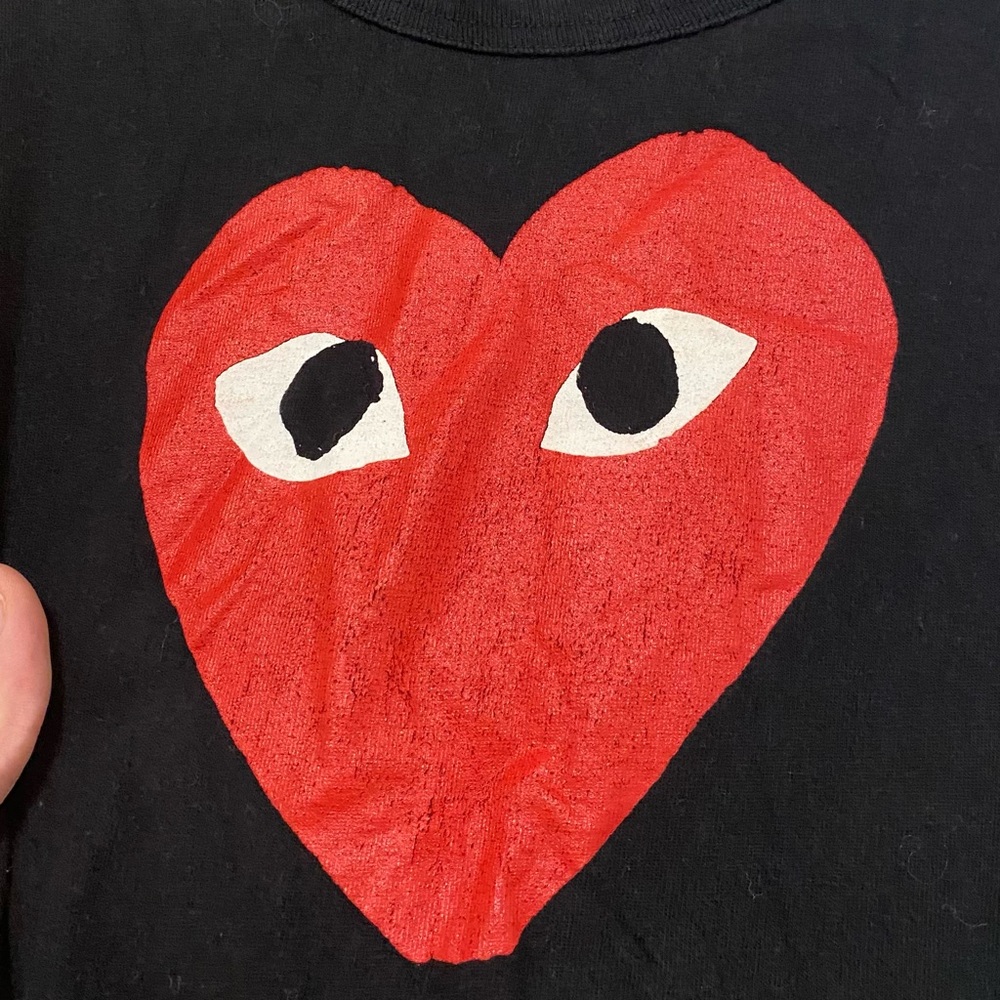 Comme des Garçons PLAY Black Red Heart T-shirt - Picture 3 of 5
